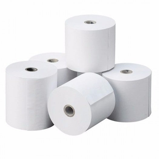 Caja x50 Rollos de Papel Termico 80x50 Impresoras Fiscales, Comanderas Termicas 55gr